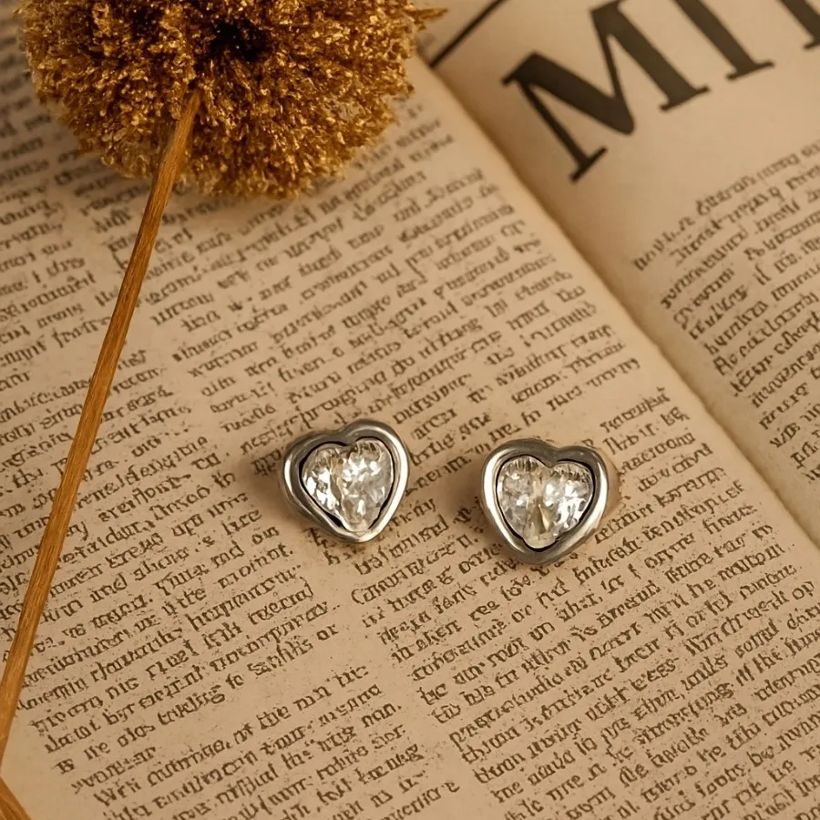 گوشواره قلب سواروسکی