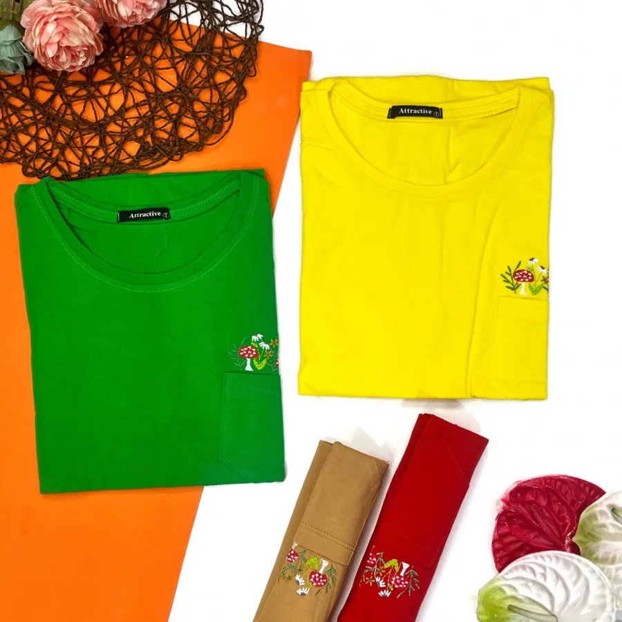 تیشرت گلدوزی نخ پنبه