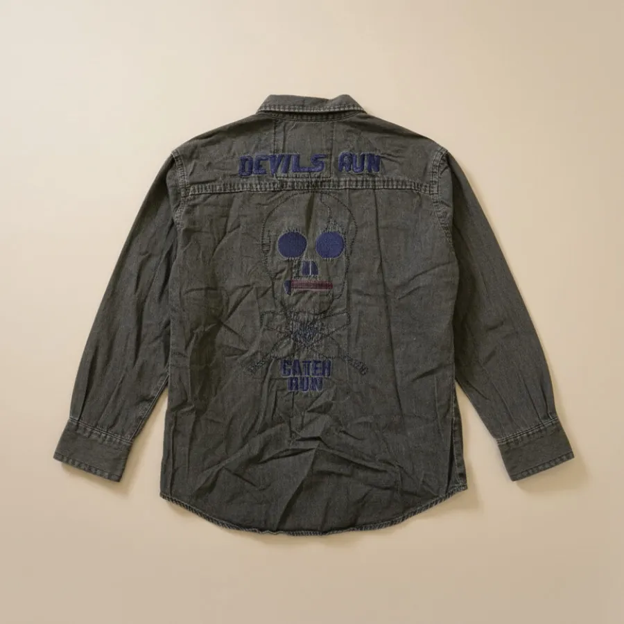 پیراهن پسرانه طرح اسکلت