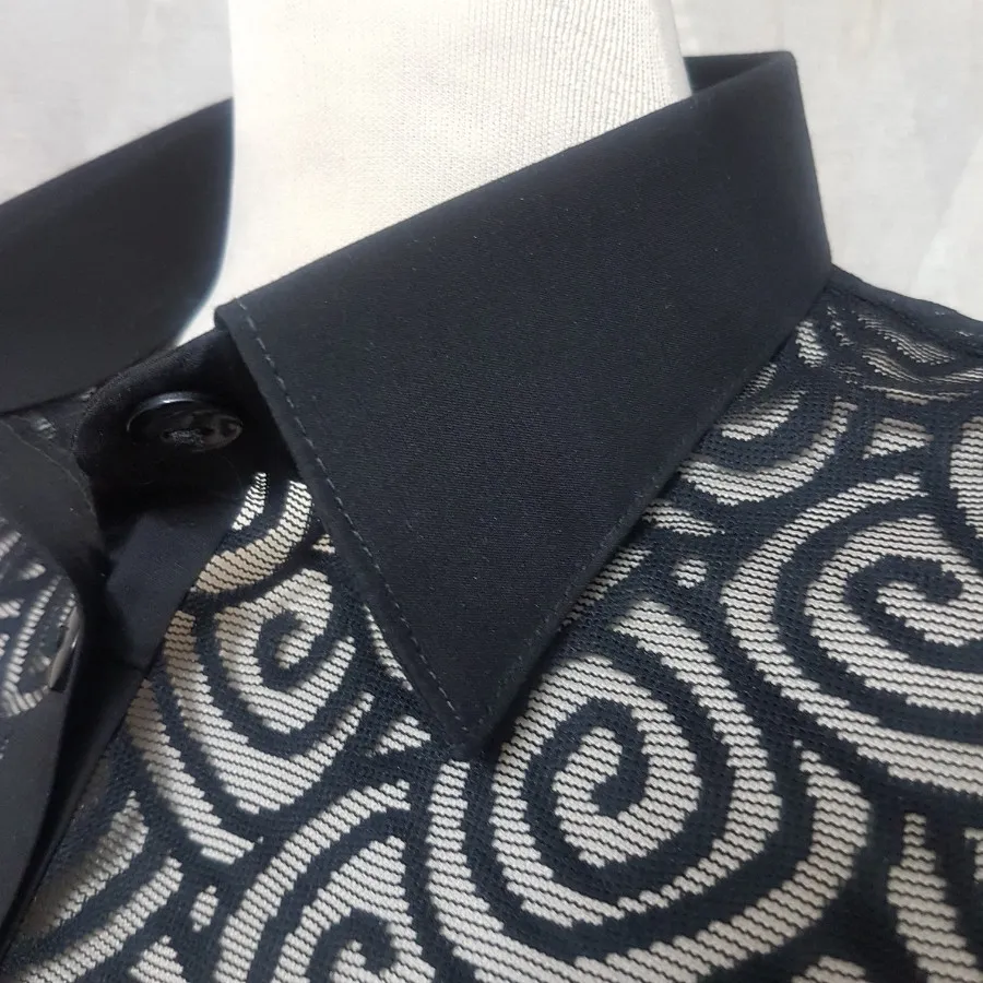 یقه تزیینی ساده و توری