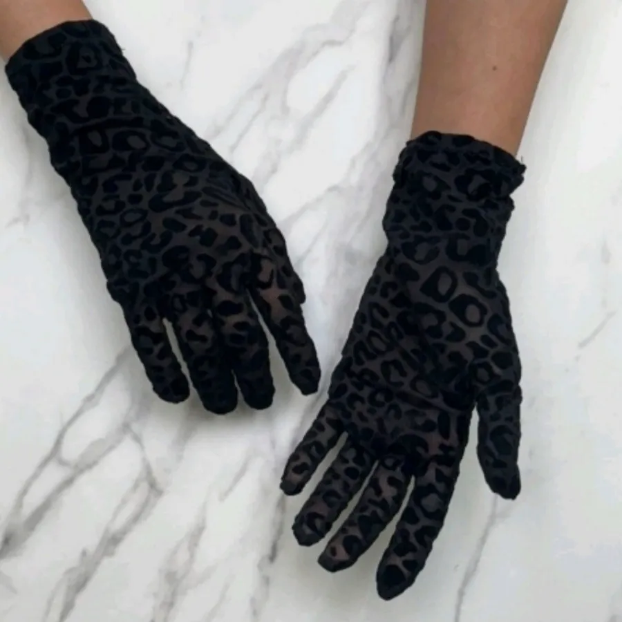 دستکش توری مشکی