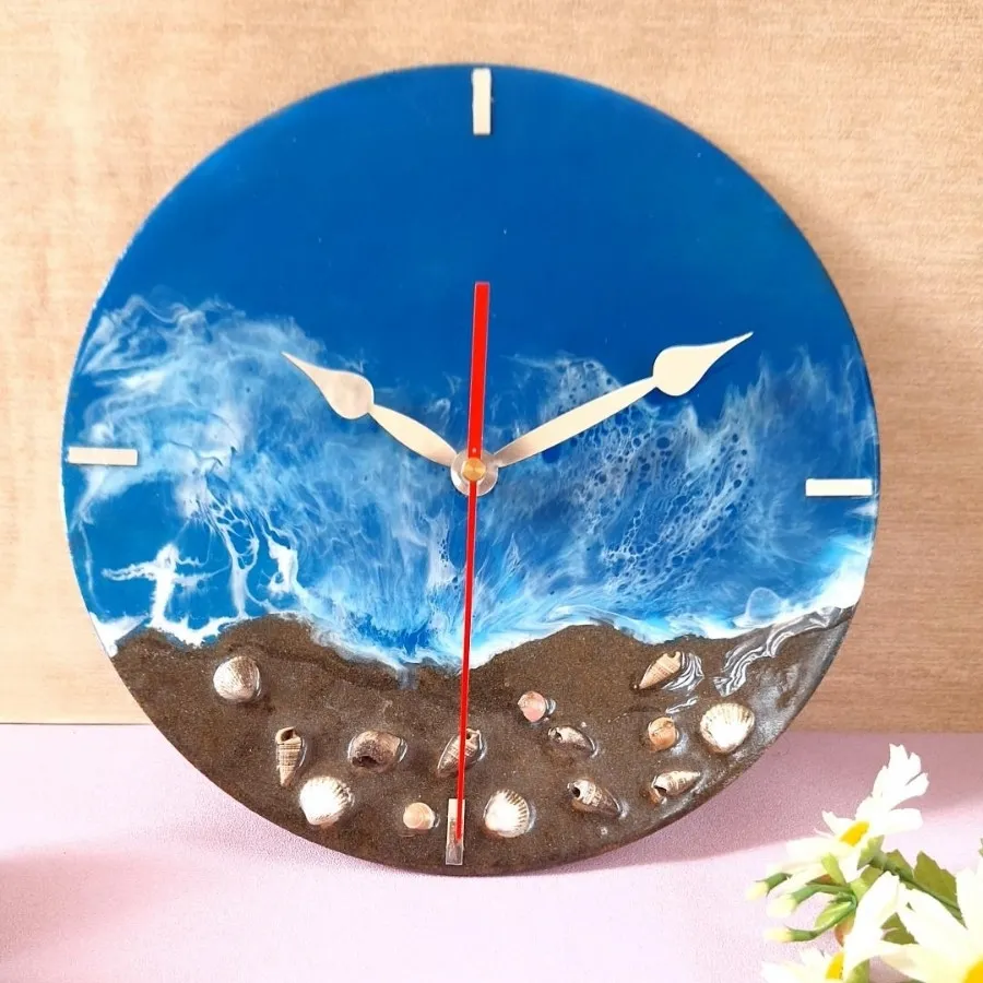 ساعت دیواری رزینی دریا
