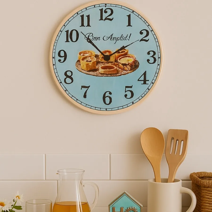 ساعت دیواری رزین آشپزخانه