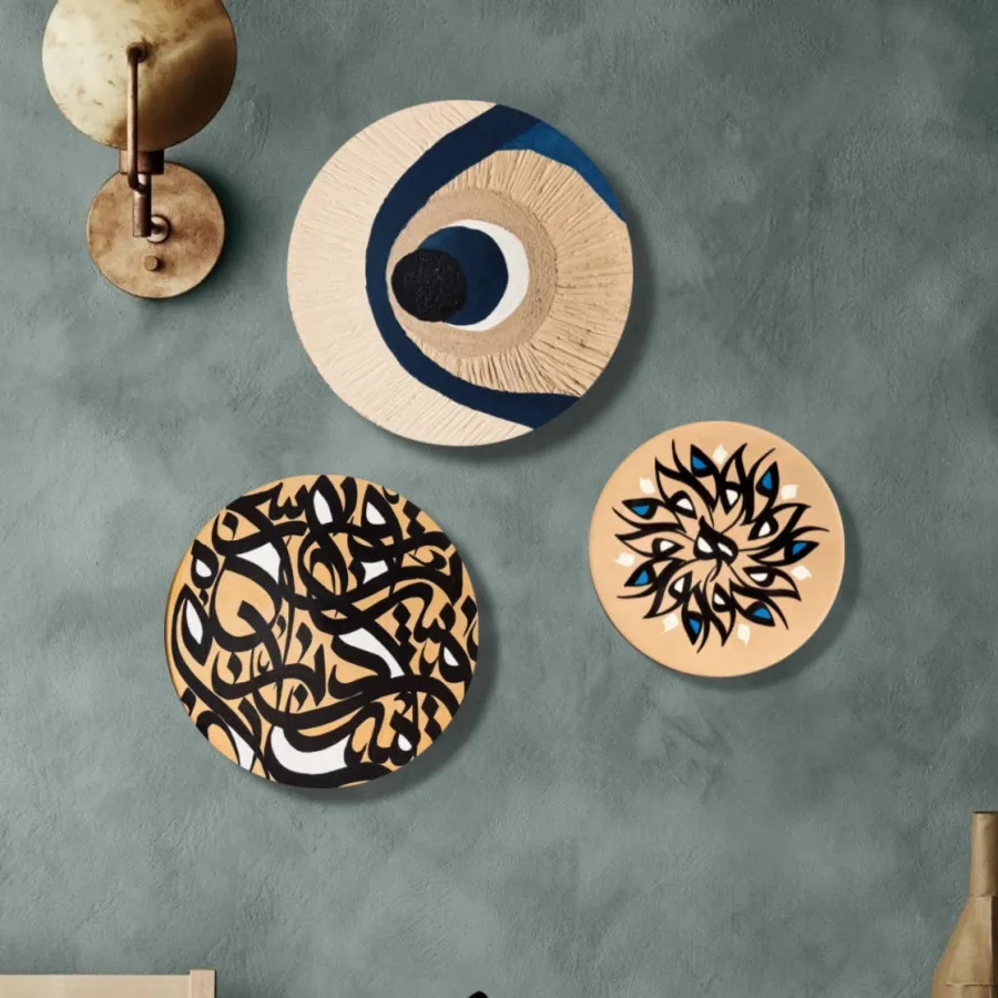 دیوارکوب سفالی قطر 20