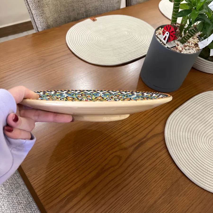 بشقاب مینا کاری