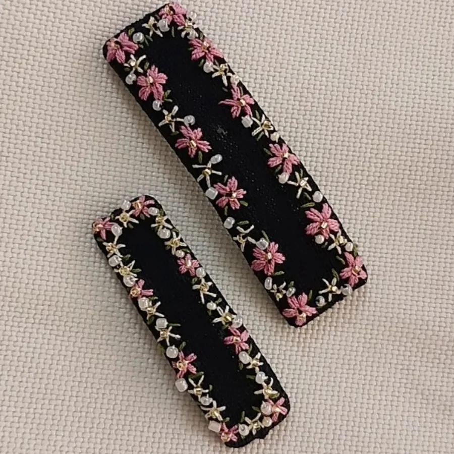 گیره مو گلدوزی شکوفه