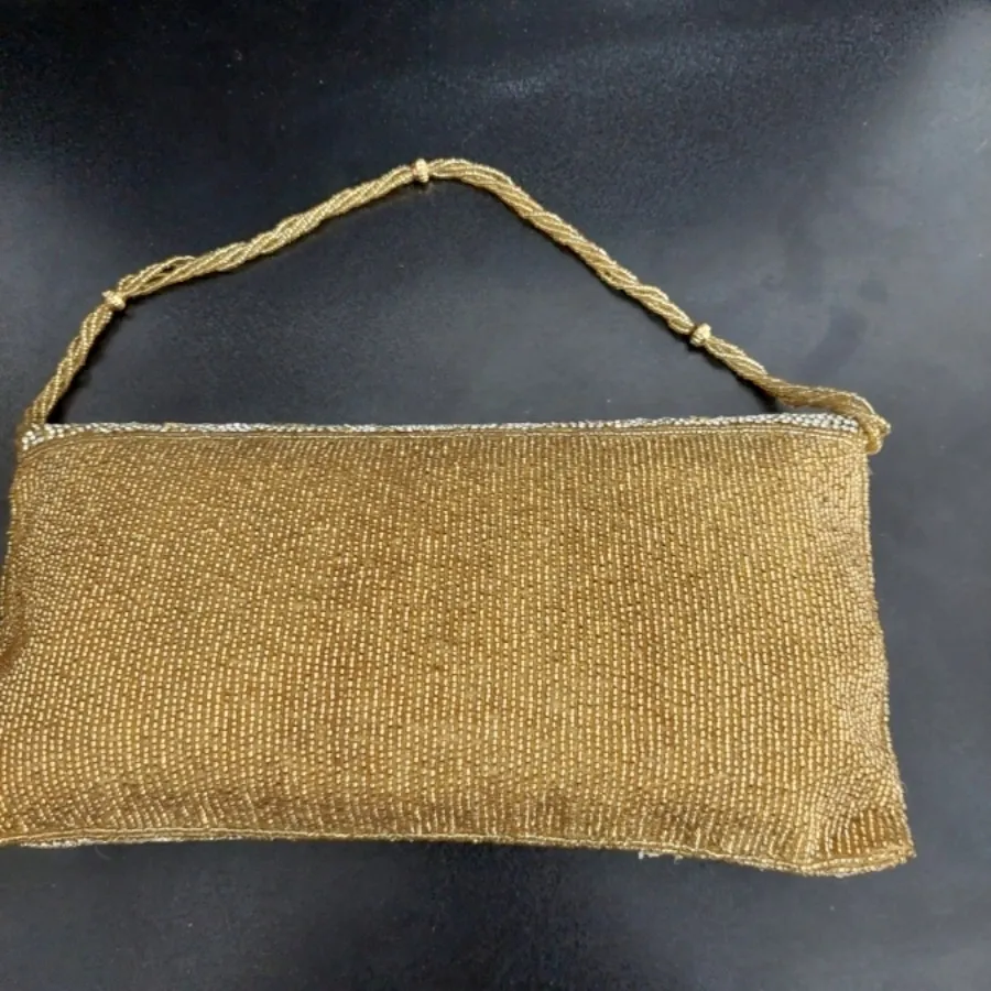 کیف مجلسی نگین دار طلایی