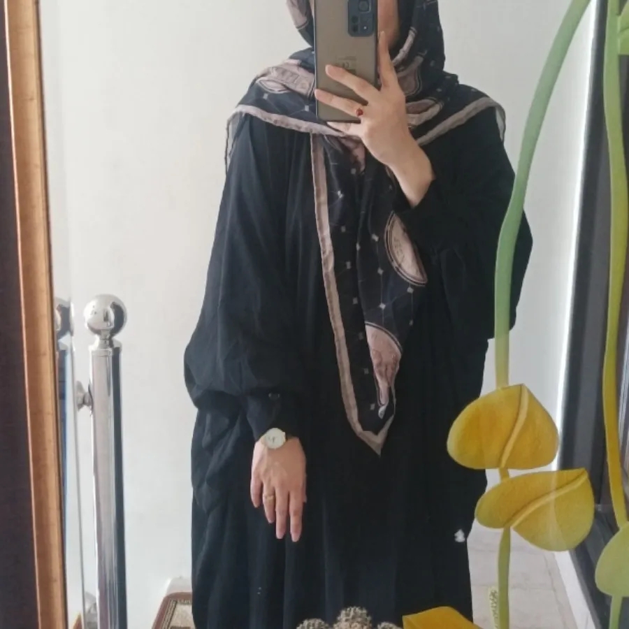 مانتو عبایی مشکی