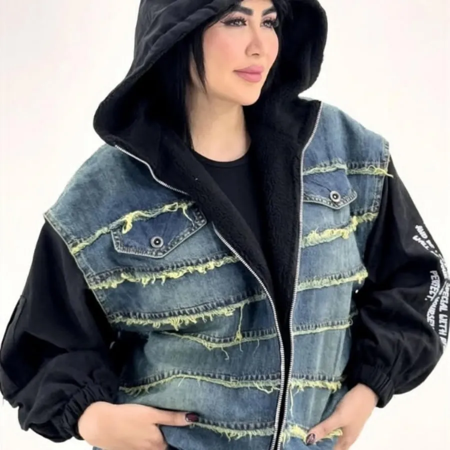 حراج کاپشن جین دو تیکه