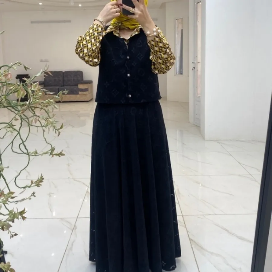 ست شومیز جلیقه دامن