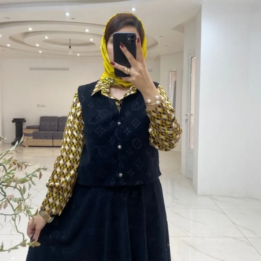 ست شومیز جلیقه دامن