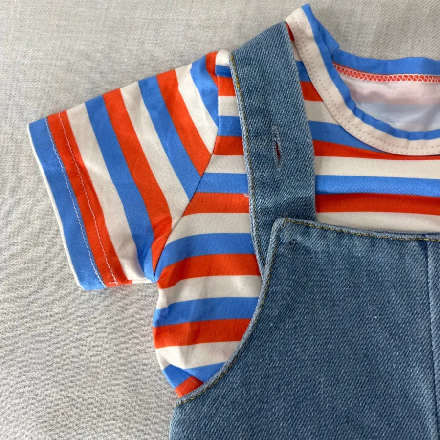 بیلر جین با بلوز راه راه