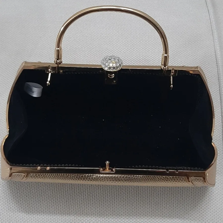 کیف مجلسی (کلاچ) طلایی