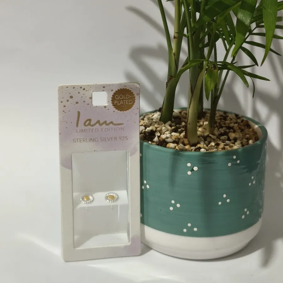 گوشواره نقره بابونه