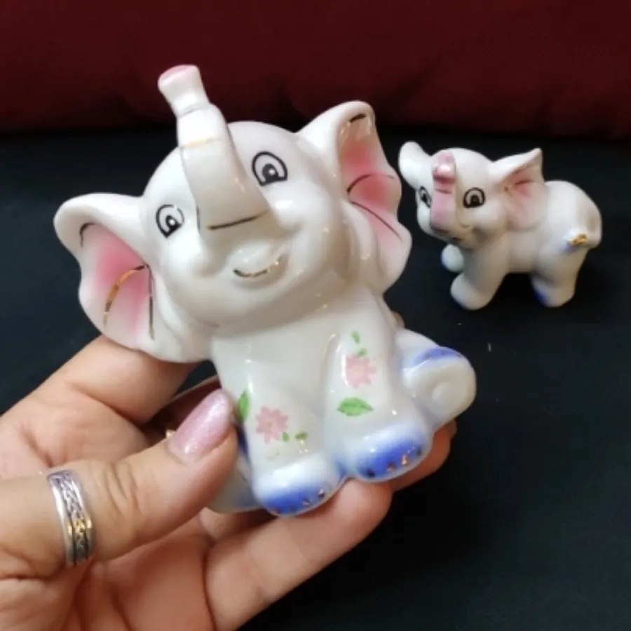 مجسمه چینی فیل قدیمی