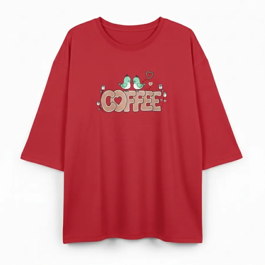 تیشرت زنانه نخ پنبه طرح