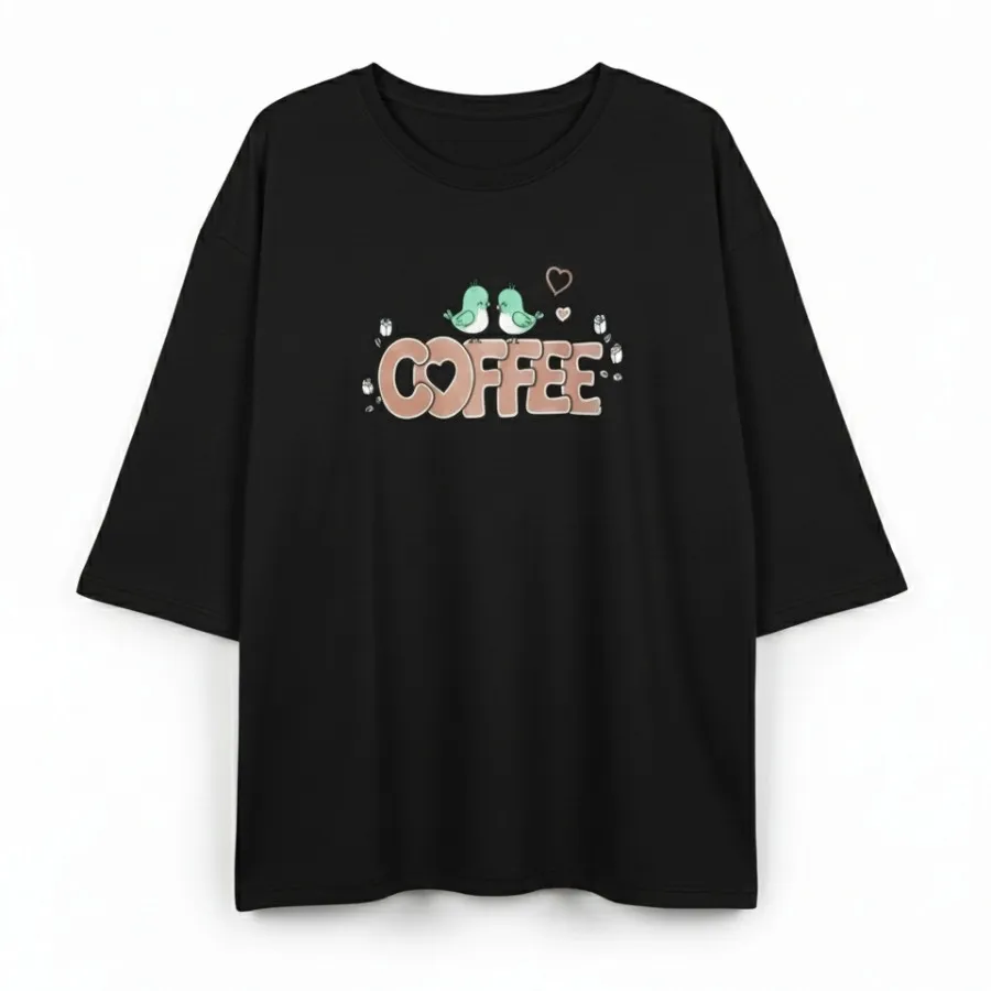 تیشرت زنانه نخ پنبه طرح