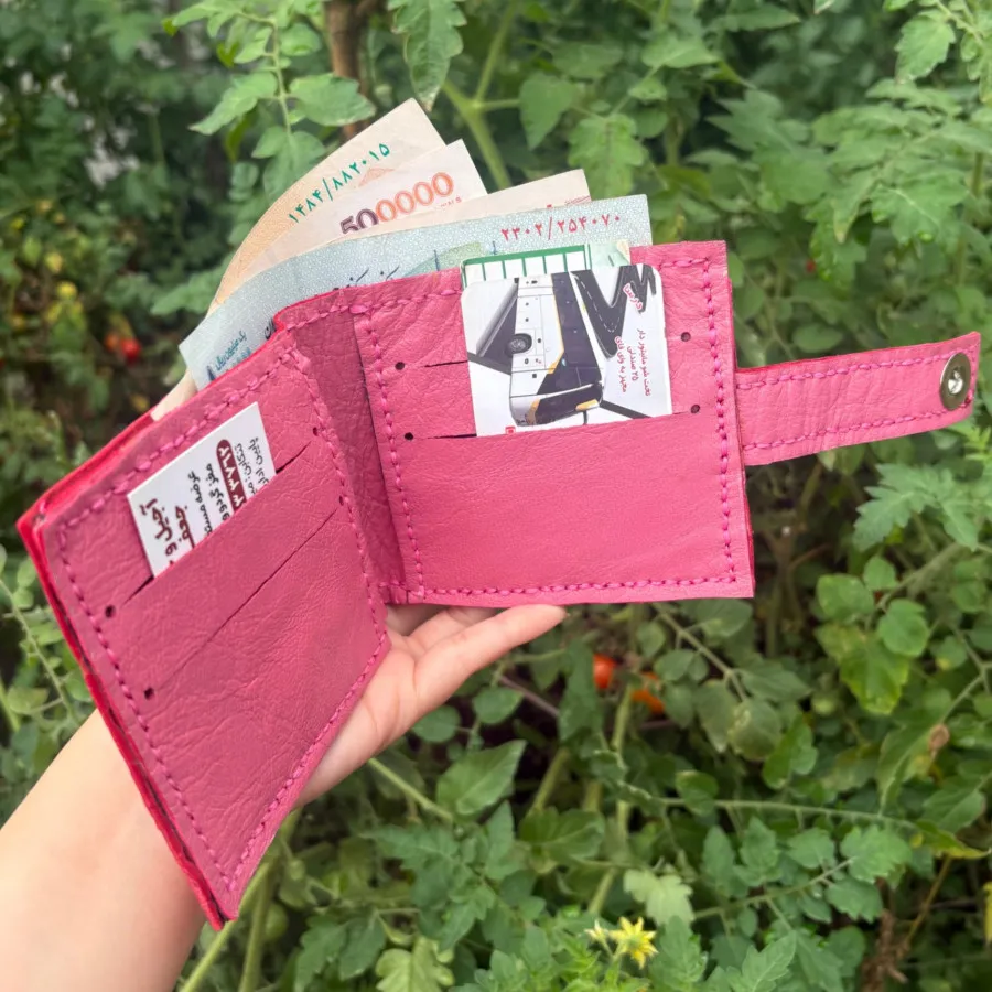 کیف پول چرم دست دوز