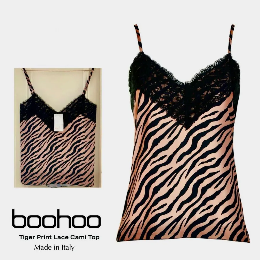 تاپ tiger boohoo
