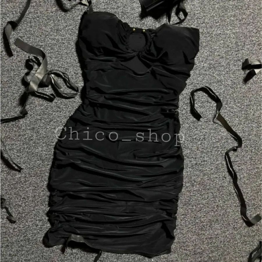 پیراهن کوتاه دکلته کاپدار