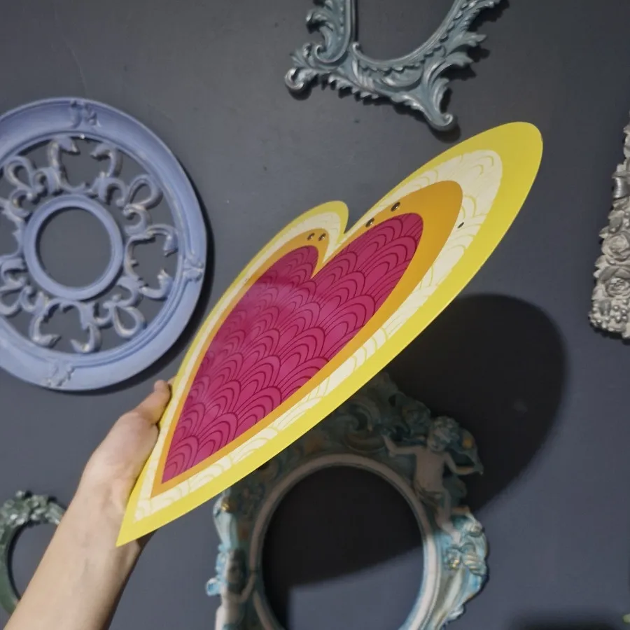 برد فلزی وینتیج قلبی