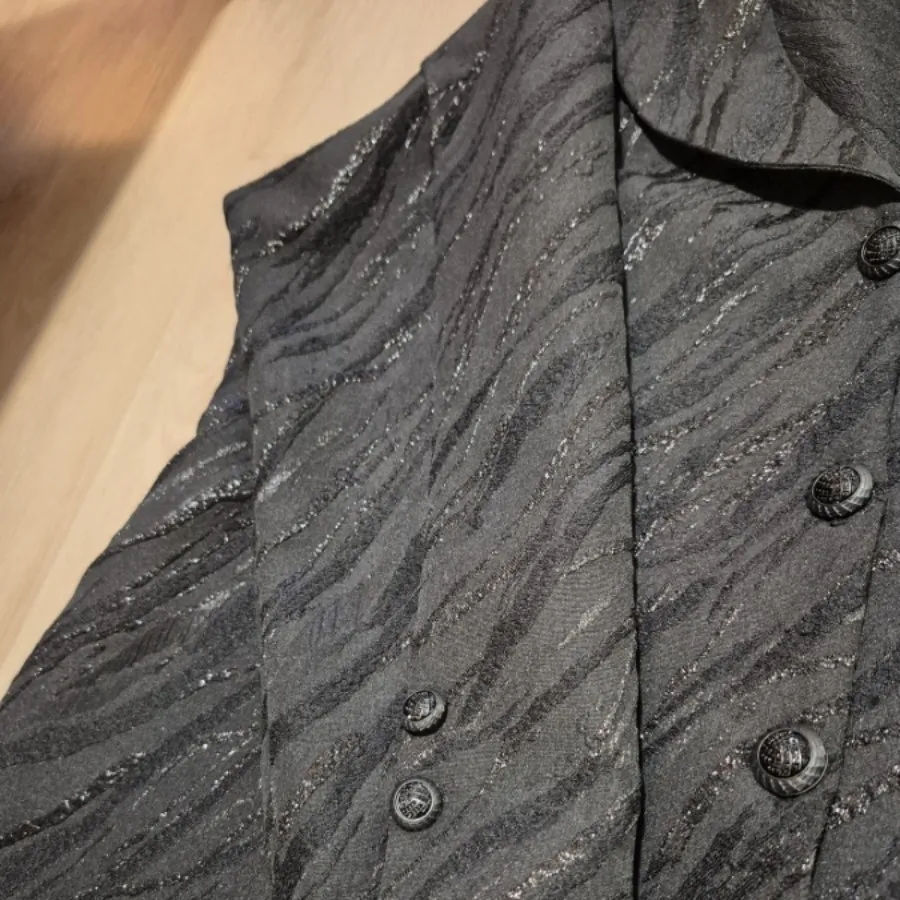 مانتو دامن ژاکارد مشکی