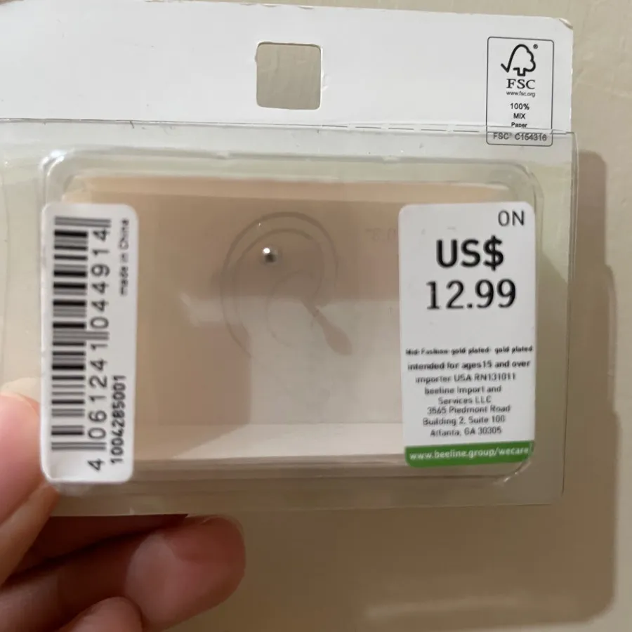 پیرسینگ سنگ کاری روکش طلا