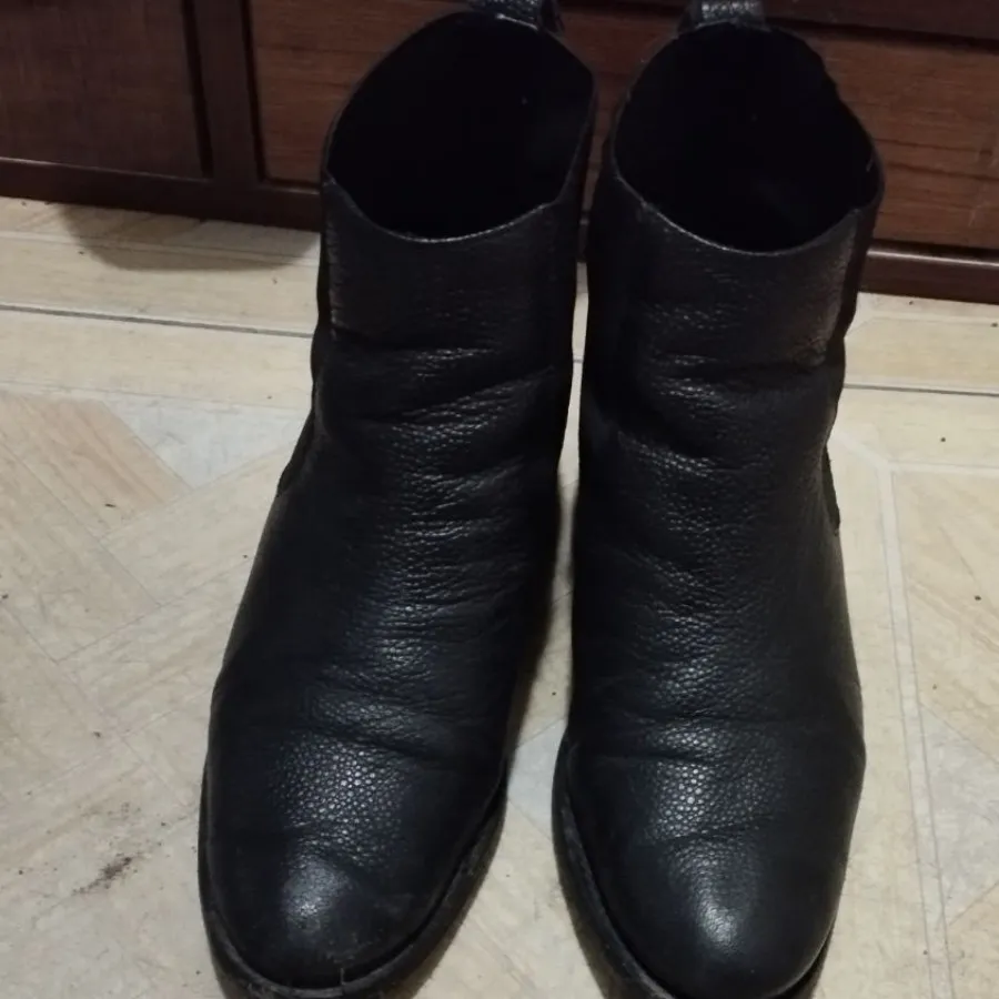 بوت چرم طبیعی مشکی