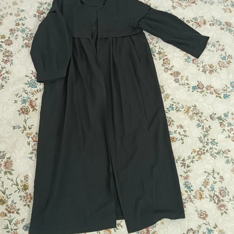 مانتو مشکی بلندو راحت فری