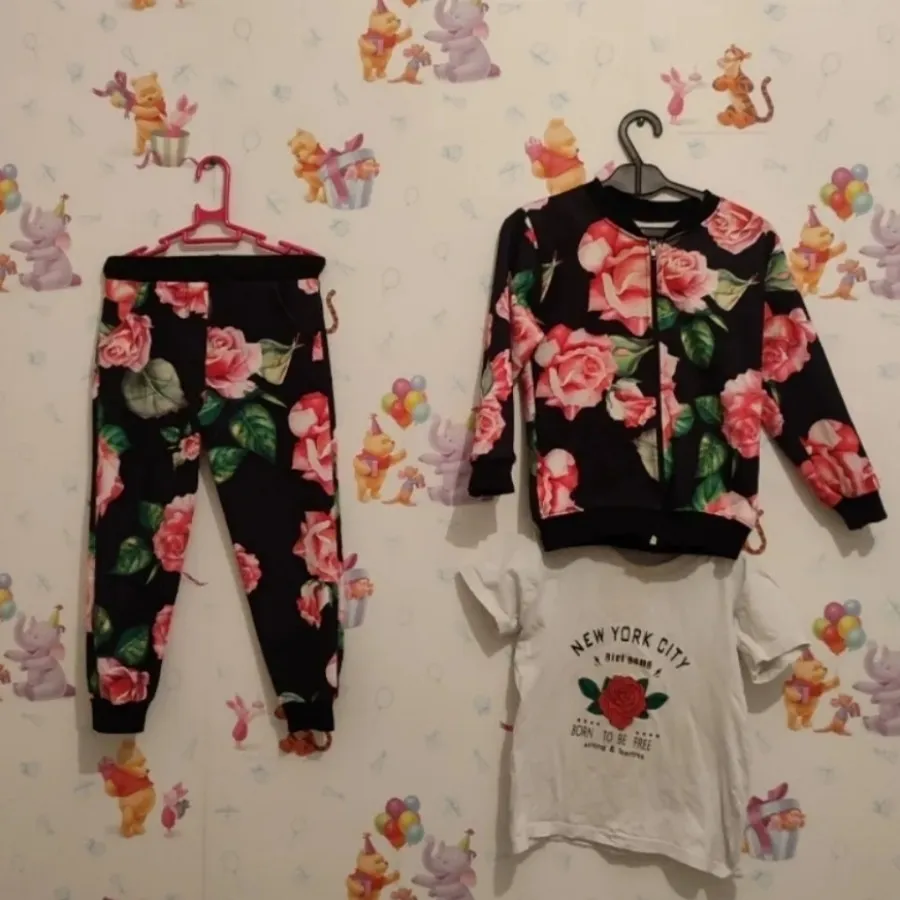 سویشرت شلوار گل مجلسی