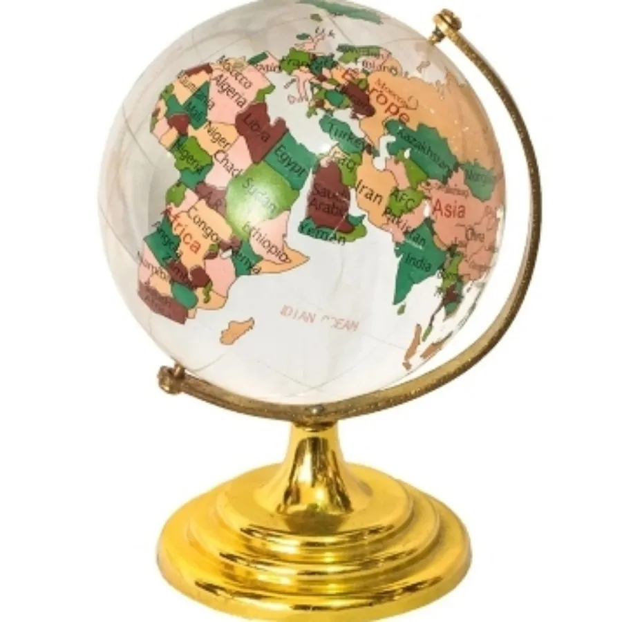 گوی شیشه ای جهان نما رنگی