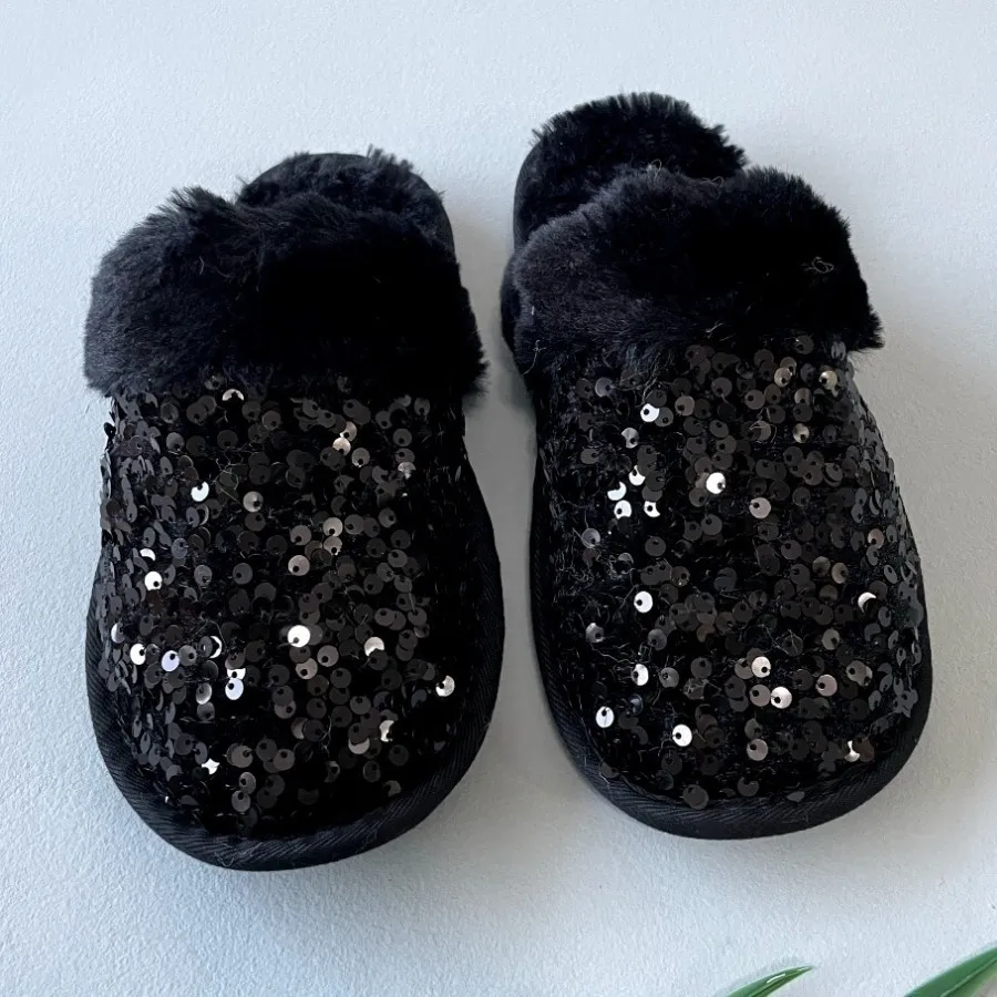 پاپوش خز زنانه برند I am