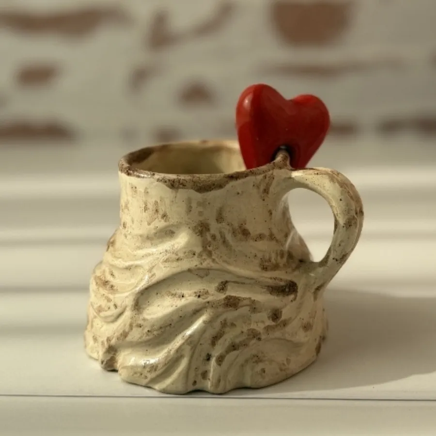 فنجان  سفالی دست ساز