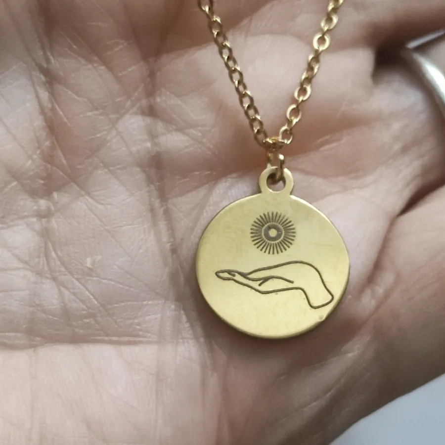 گردنبند استیل رنگ ثابت