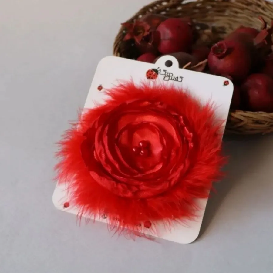 گل پارچه ای دستساز(4تایی)