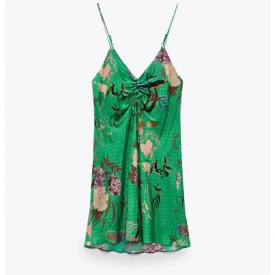 پیراهن کوتاه ساتن زارا