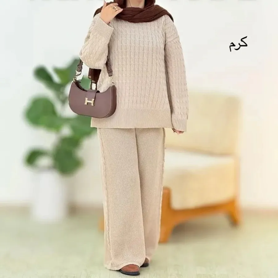 ست بافت بلوز و  شلوار