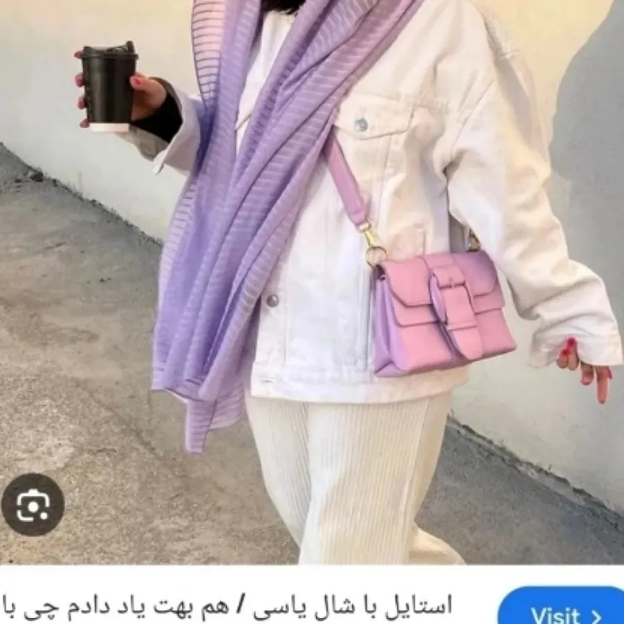 شال لینن یاسی منگوله دار