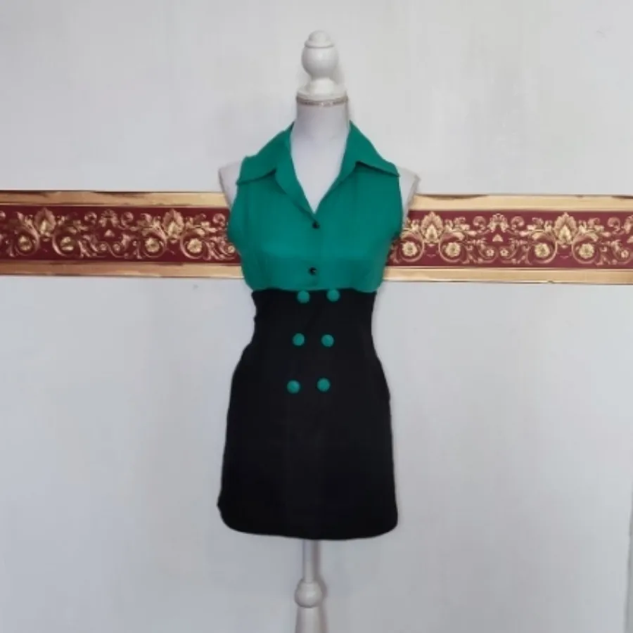 پیراهن یقه انگلیسی کوتاه