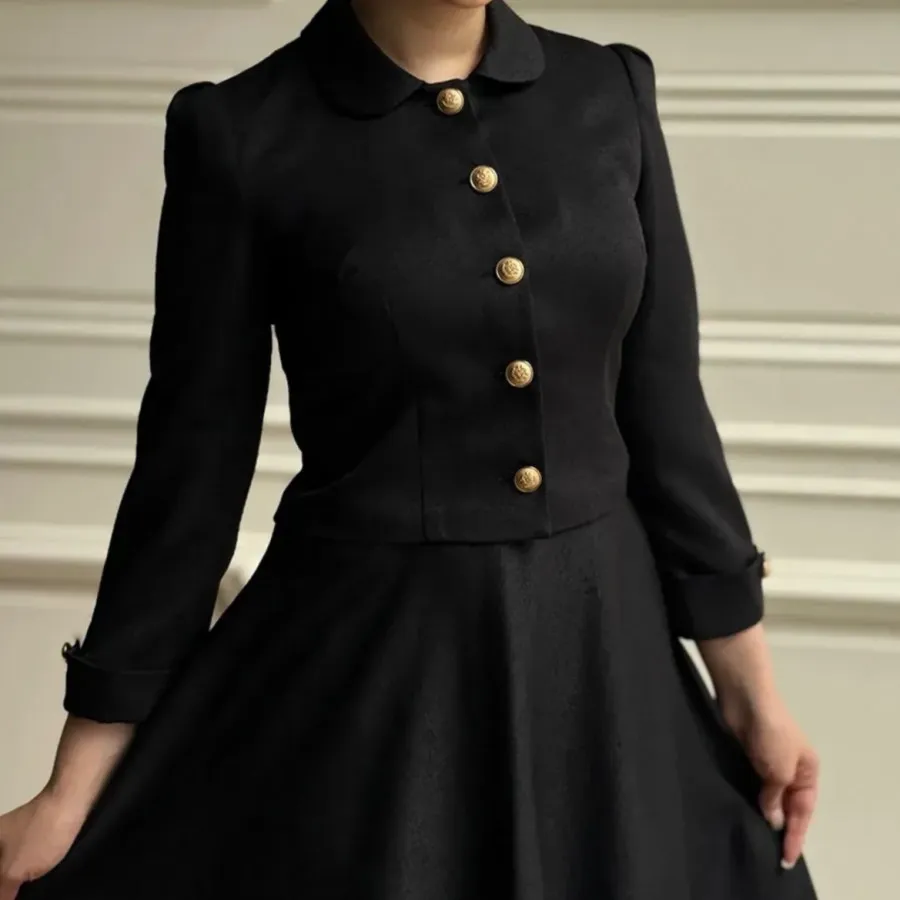 کت و دامن کتان لمه