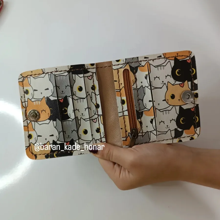 کیف پول جیبی چرم دست دوز
