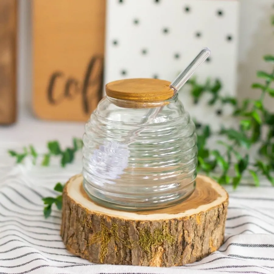 ظرف عسل شیشه ای