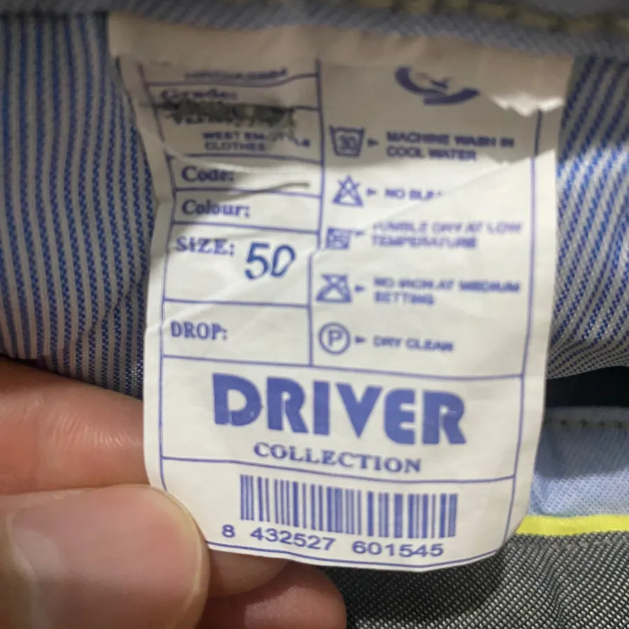 شلوار کتان مردانه سرمه ای