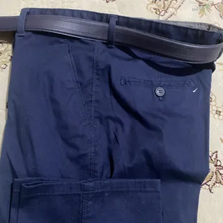 شلوار کتان مردانه سرمه ای