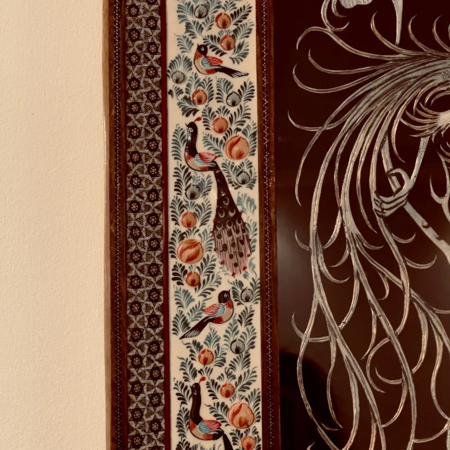 تابلو حاشیه مینا ‌و مس…