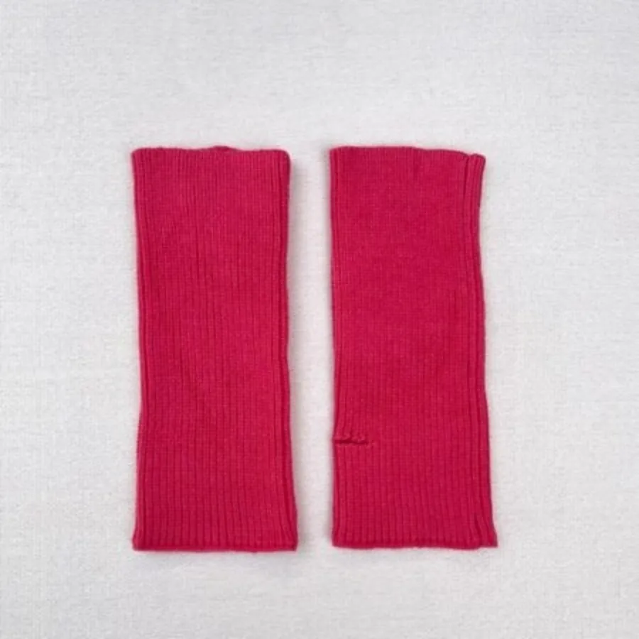 دستکش مچ بند زنانه بافت