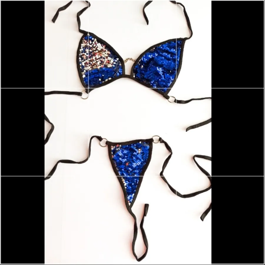 ست شورت و سوتین پولکی