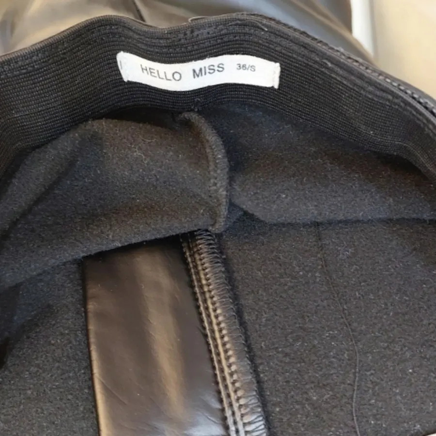 شلوار چرم برند hello miss