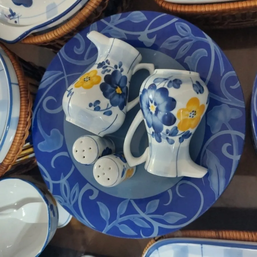 ظروف چینی گلپنبه حصیری