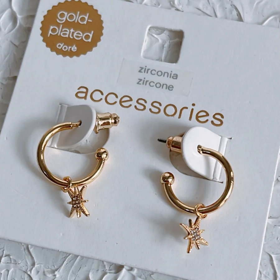 گوشواره آبکاری طلا